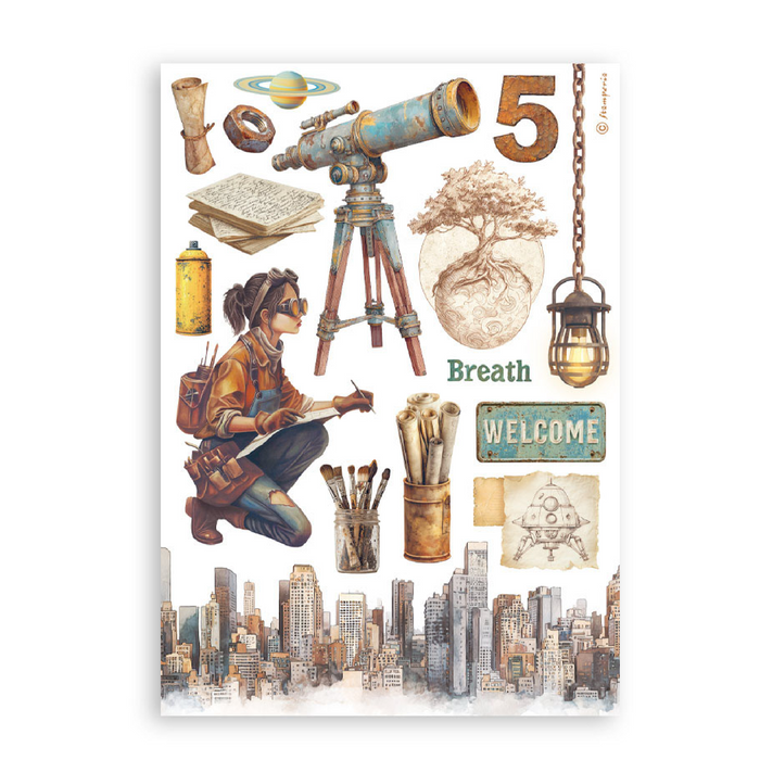 Stamperia A New Beginning A5 Washi Pad