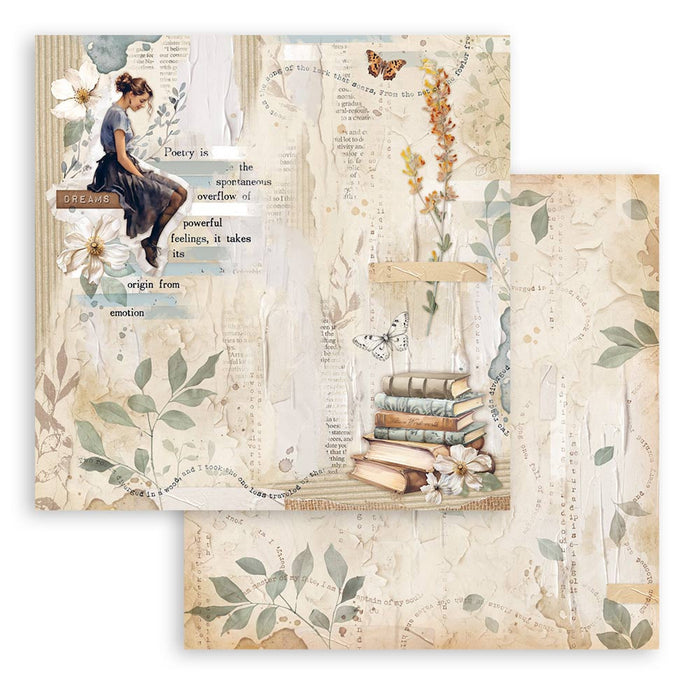 Stamperia Secret Diary 8" x 8" Scrapbooking Paper Pad