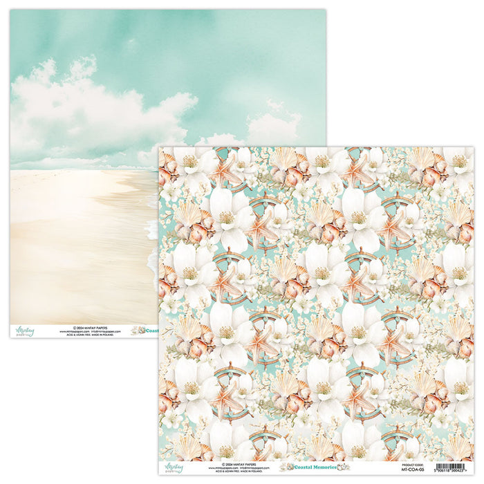 Mintay Coastal Memories 12" x"12 Scrapbooking Paper Set
