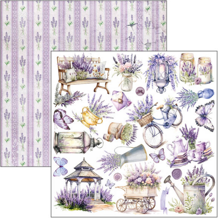 Ciao Bella Morning In Provence 12" x 12" Scrapbooking Paper Set