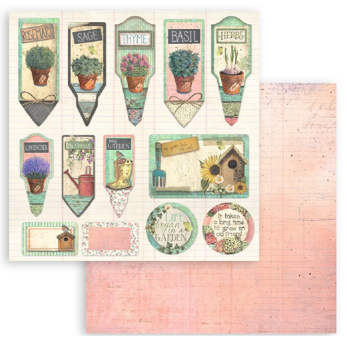 Stamperia Garden 12" x 12" Scrapbooking Paper Pad