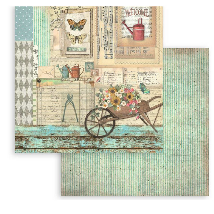 Stamperia Garden 12" x 12" Scrapbooking Paper Pad