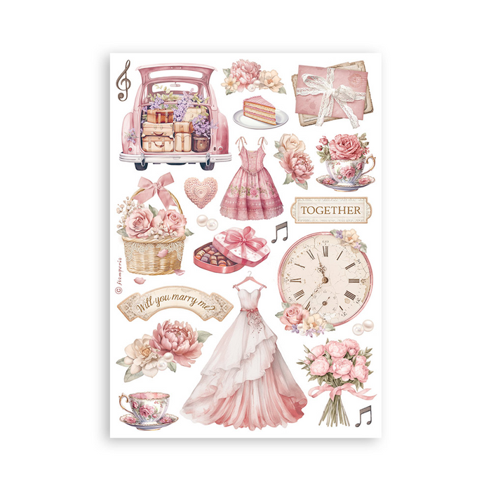 Stamperia Romance Forever Washi Pad
