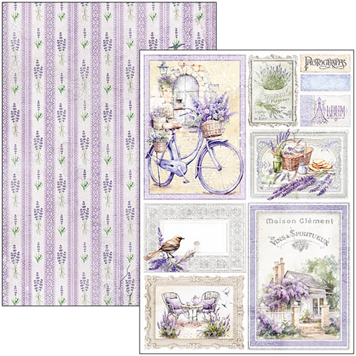 Ciao Bella Morning In Provence A4 Scrapbooking Paper Set