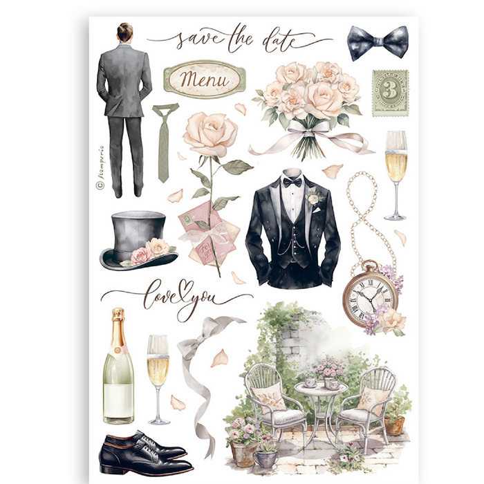 Stamperia Romance Forever Washi Pad