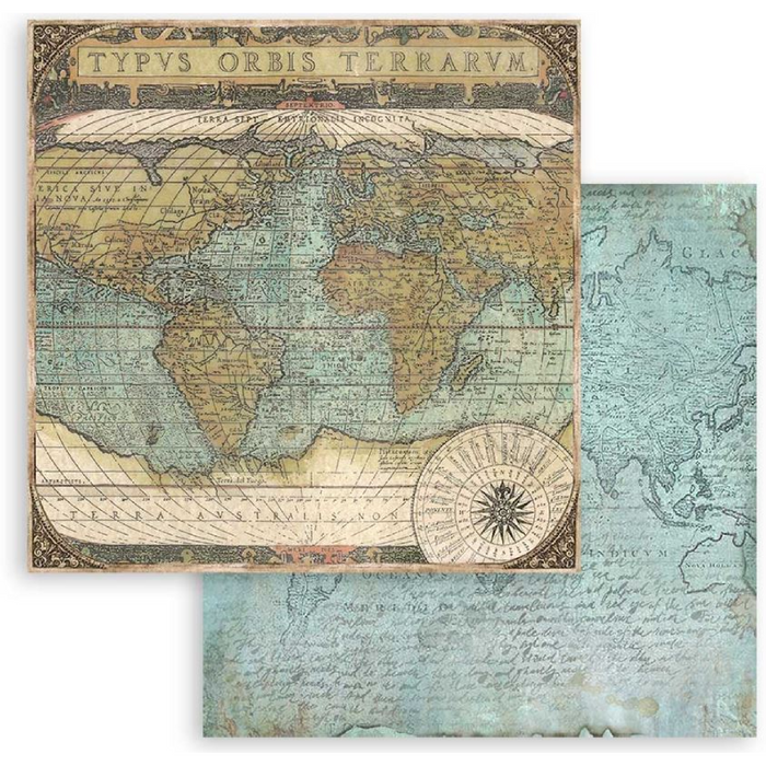 Stamperia Around The World 8" x 8" Scrapbooking Paper Pad