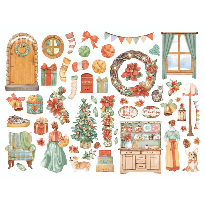 Stamperia All Around Christmas Assorted Die Cuts