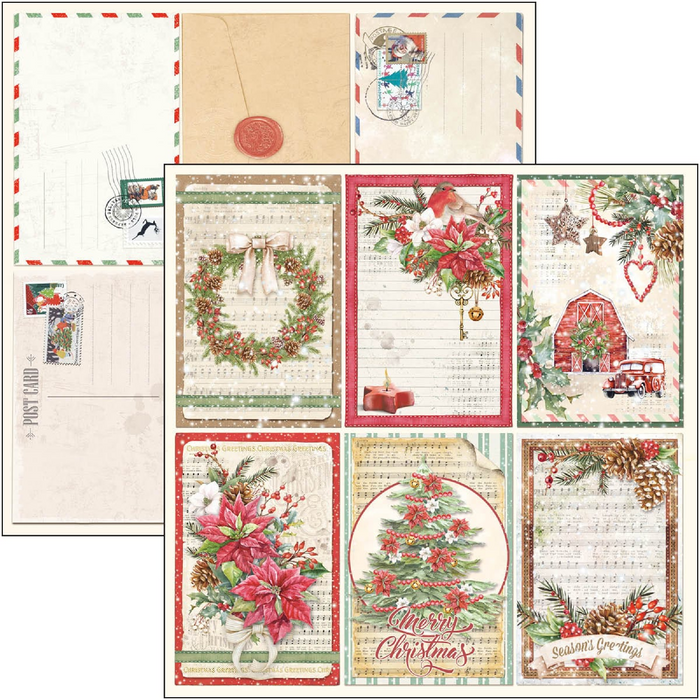 Ciao Bella Christmas Vibes 8" x 8" Scrapbooking Paper Set