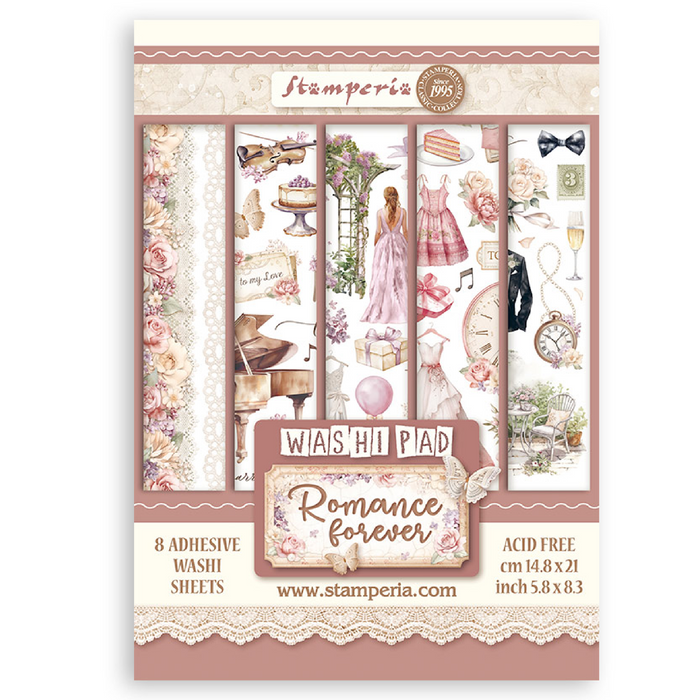 Stamperia Romance Forever Washi Pad