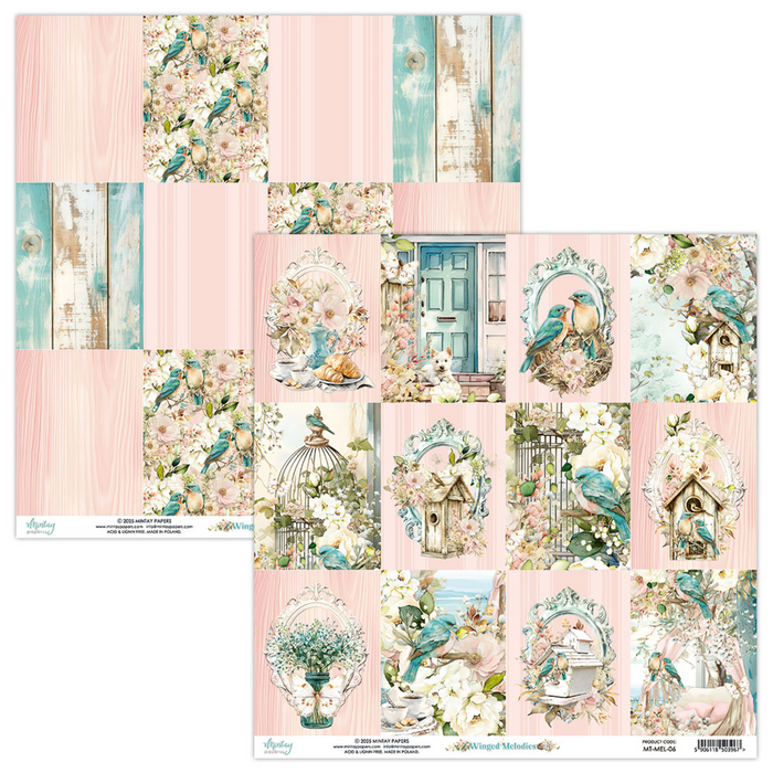 Mintay Winged Melodies Scrapbook Paper MT-MEL-06