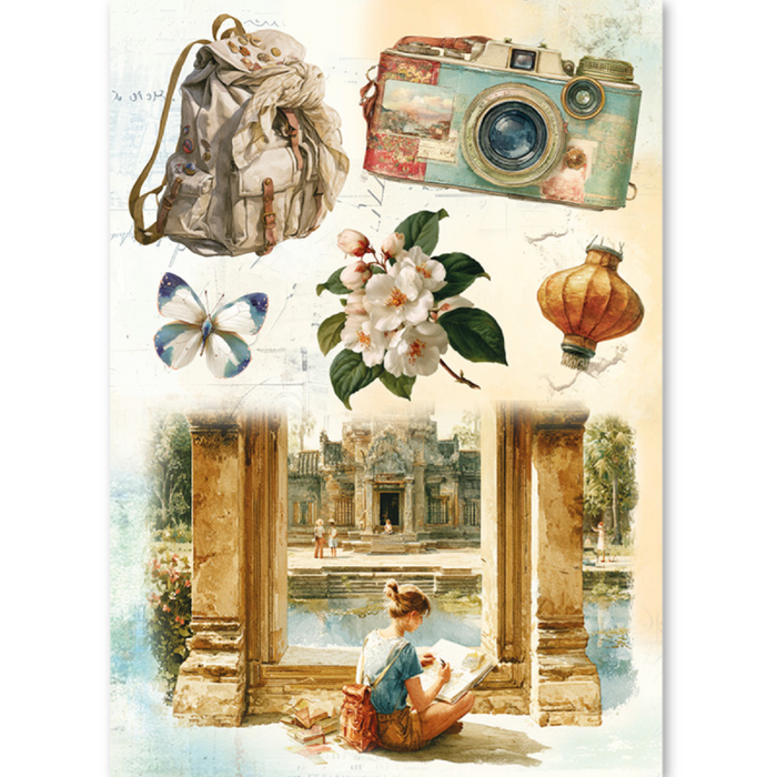 Ciao Bella Paper Asia Diary A5 Mixed Rice Paper 8pc