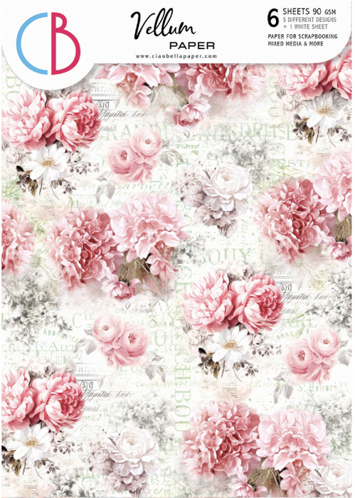 Ciao Bella Timeless Memories A4 Vellum Paper Patterns