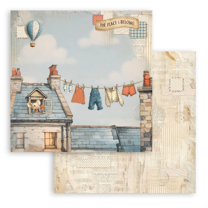 Stamperia Family 8" x 8" Scrapbooking Paper Pad