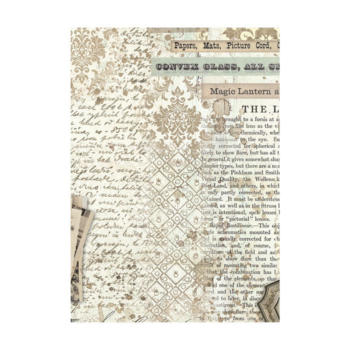Stamperia Brocante A6 Rice Paper Backgrounds Pack