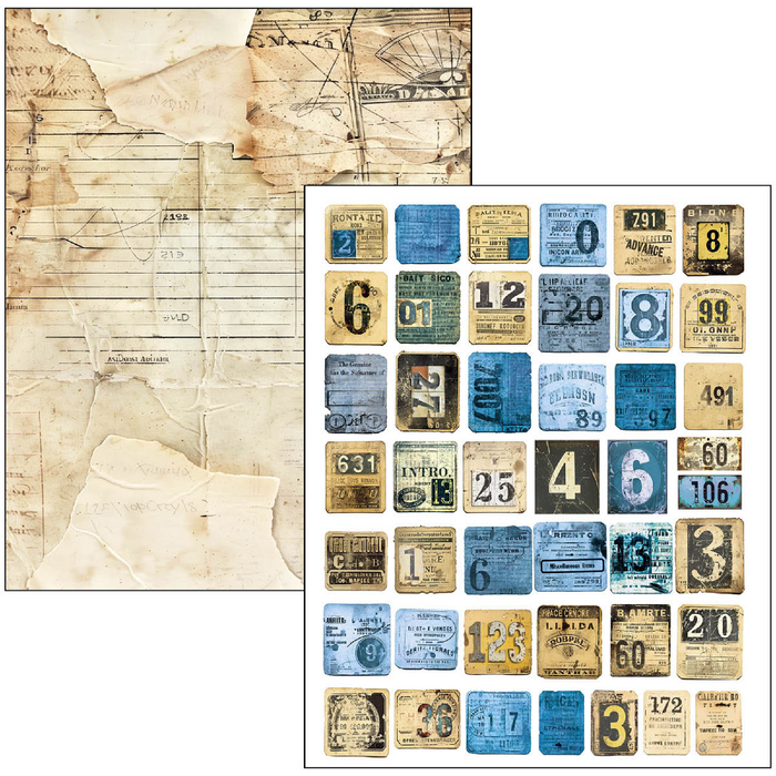 Ciao Bella Urban Blue Denim A4 Maxi Mixed Media Book