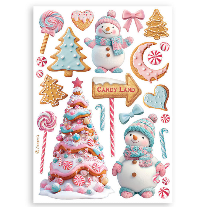 Stamperia Candy Christmas A5 Washi Pad