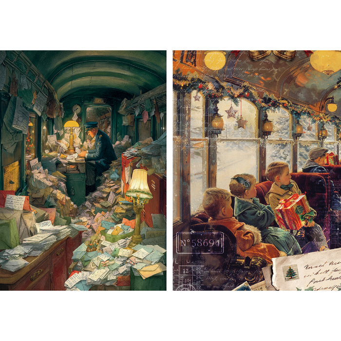 Ciao Bella Polar Railway A5 Mixed Rice Paper 8pc