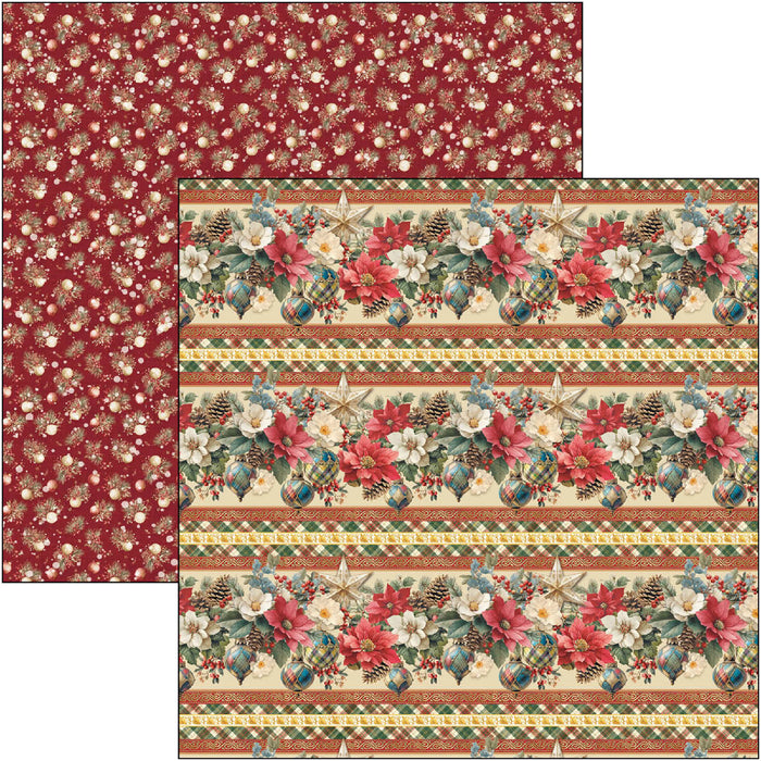 Ciao Bella Paper Merry & Bright 8" x 8" Scrapbooking Paper Set
