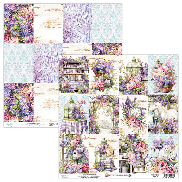 Mintay Lilac Garden 12" x"12 Scrapbooking Paper Set