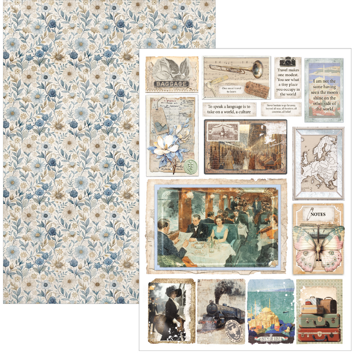 Ciao Bella Eastern Journey A4 Scrapbooking Paper Set