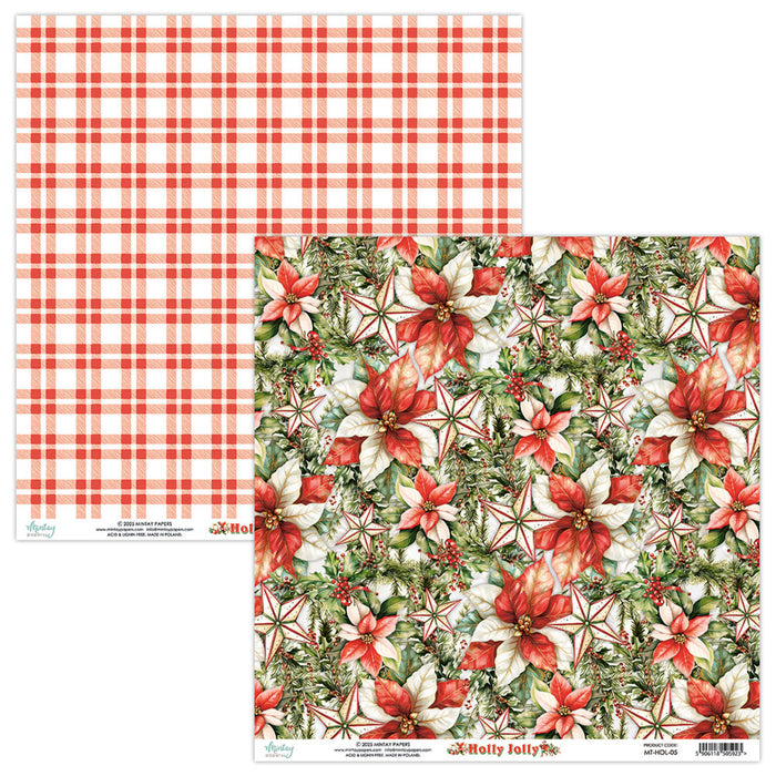 Mintay Holly Jolly 12" x"12 Scrapbooking Paper Set