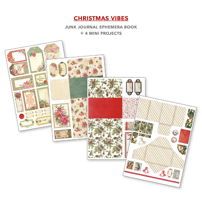 Ciao Bella Christmas Vibes A4 Junk Journal & Ephemera Book