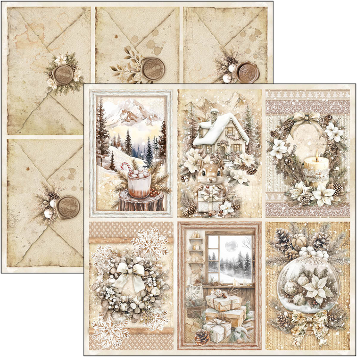 Ciao Bella Paper Winter Season 8" x 8" Scrapbooking Paper Set