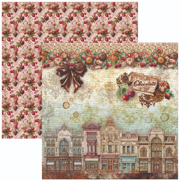 Ciao Bella Paper Chocolate Wanderlust 8" x 8" Scrapbooking Paper Set