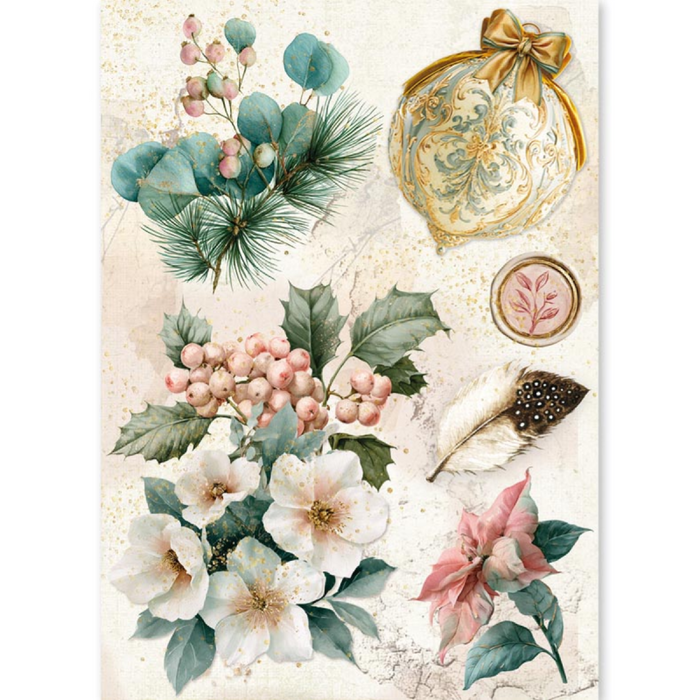 Ciao Bella Paper Golden Winter A5 Mixed Rice Paper 8pc