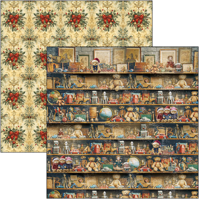Ciao Bella Toy Shop 12" x 12" Patterns Scrapbooking Paper Set