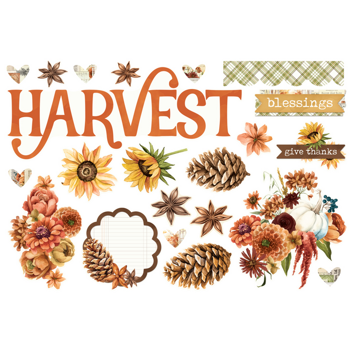 Simple Stories Vintage Autumn Breeze Pages Page Pieces