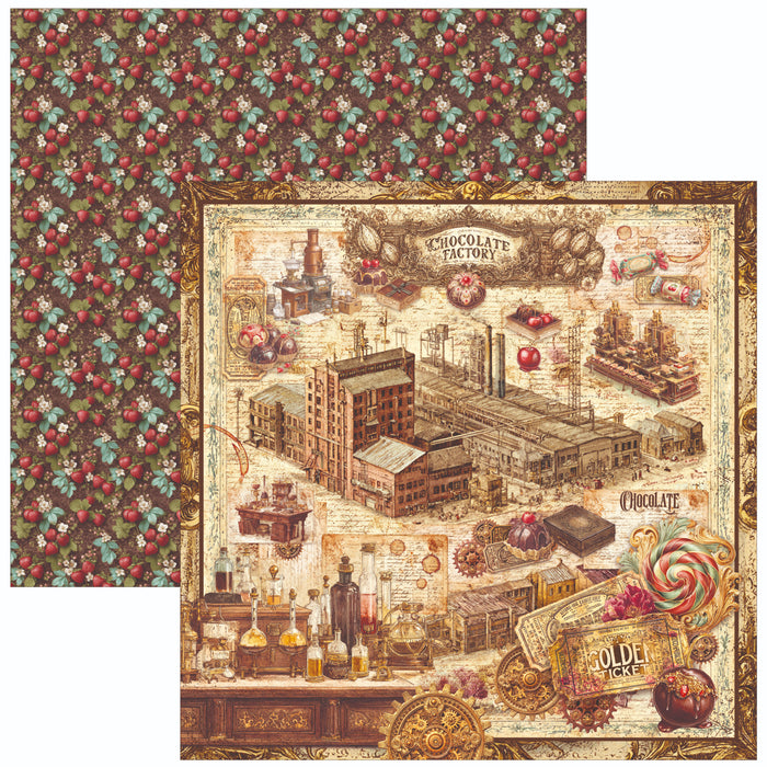 Ciao Bella Paper Chocolate Wanderlust 12" x 12" Patterns Scrapbooking Paper Set
