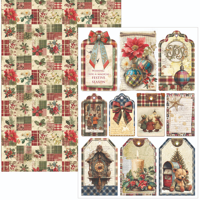 Ciao Bella Paper Merry & Bright A4 Scrapbooking Paper Set