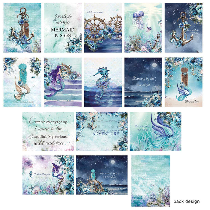 Prima Marketing Mermaid’s Tale 3" x 4" Journaling Cards