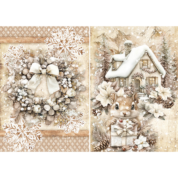 Ciao Bella Winter Season A5 Mixed Rice Paper 8pc