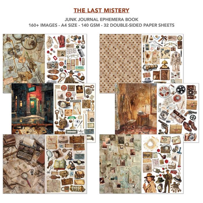 Ciao Bella The Last Mystery A4 Junk Journal & Ephemera Book