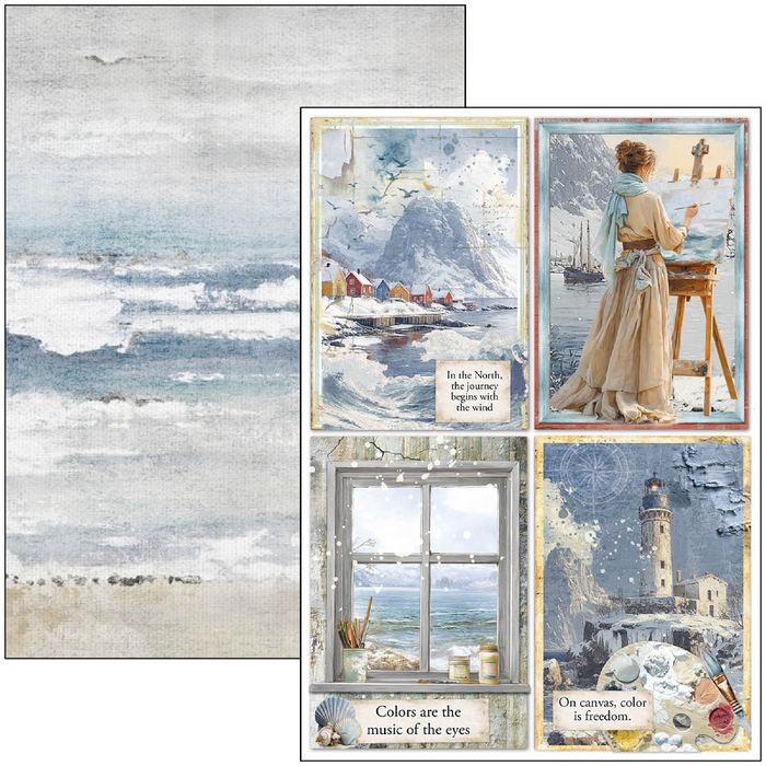 Ciao Bella An Artist Journey A4 Scrapbooking Paper Set