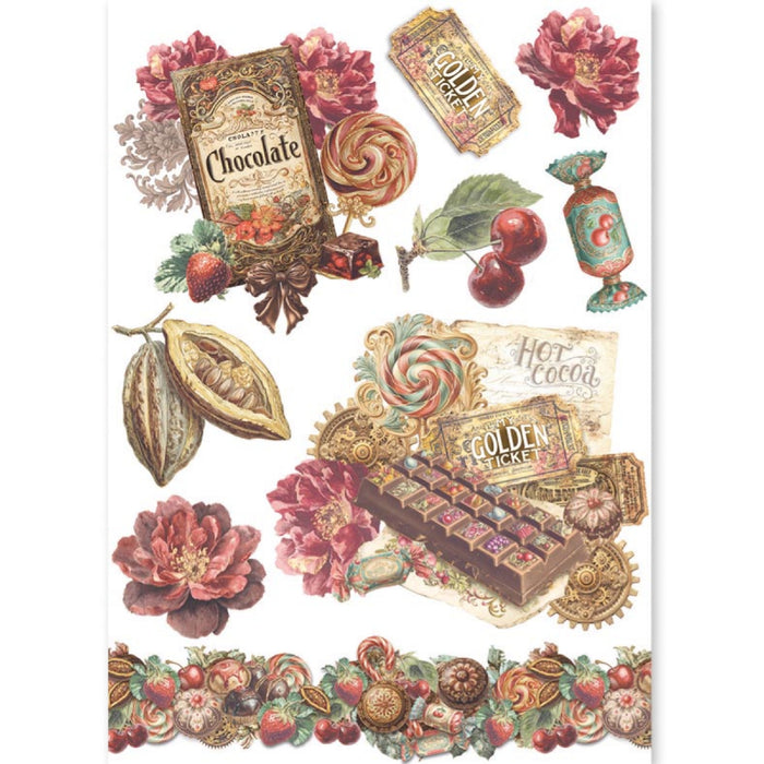 Ciao Bella Paper Chocolate Wanderlust A5 Mixed Rice Paper 8pc
