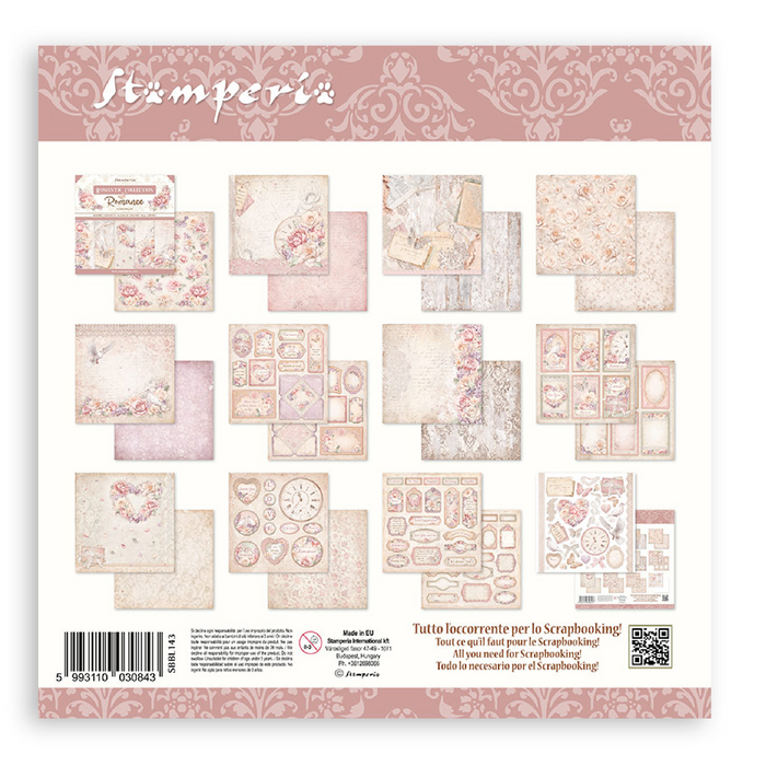Stamperia Romance Forever 12" x 12" Scrapbooking Paper Pad