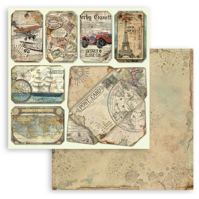 Stamperia Around The World 12" x 12" Scrapbooking Paper Pad