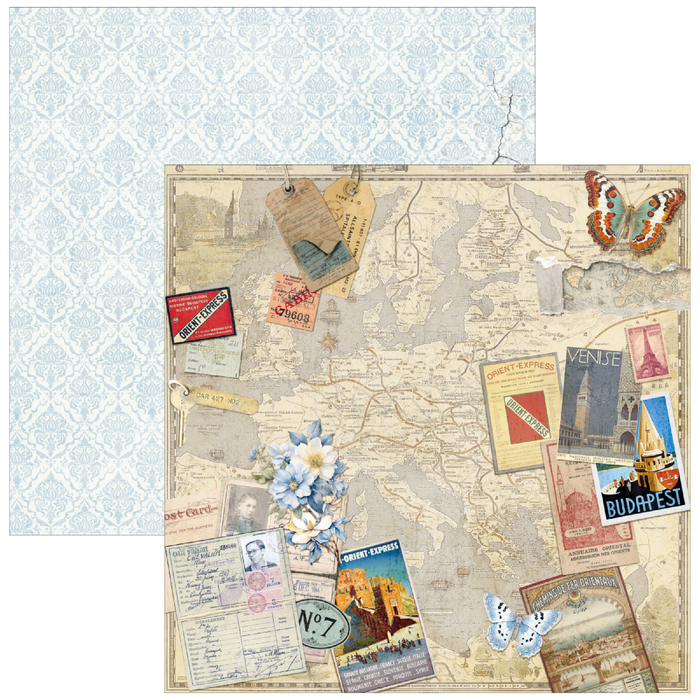 Ciao Bella Eastern Journey 8" x 8" Scrapbooking Paper Set