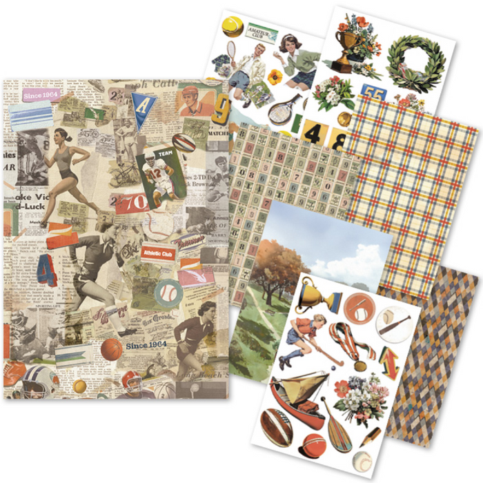 Ciao Bella Sports Days A5 Mixed Rice Paper 8pc