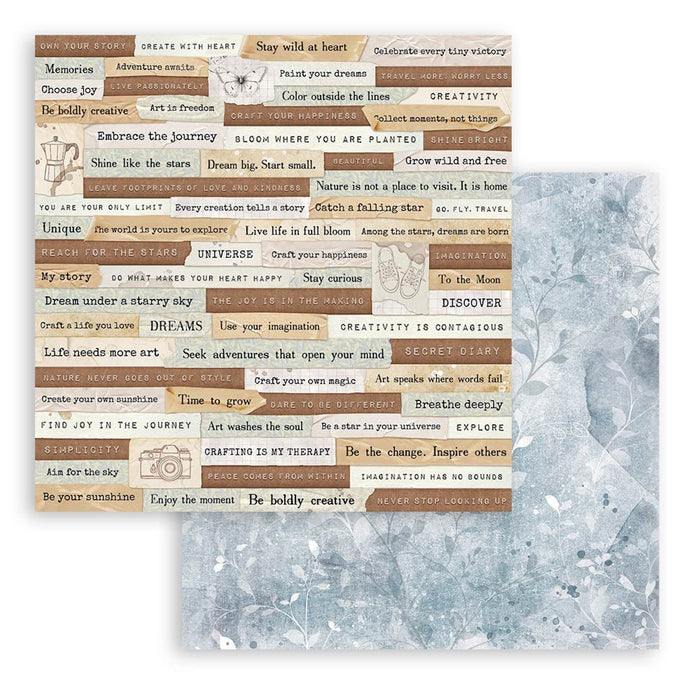 Stamperia Secret Diary 8" x 8" Scrapbooking Paper Pad