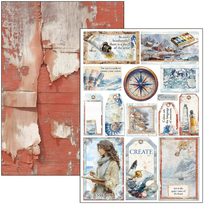 Ciao Bella An Artist Journey A4 Scrapbooking Paper Set