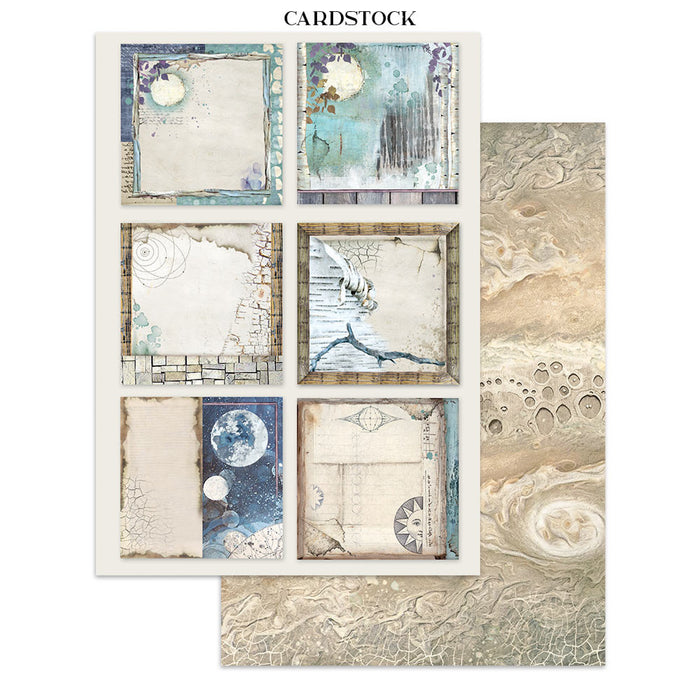 Stamperia Paper Cosmos Infinity Junk Journal Stickers Cut-outs Backgrounds