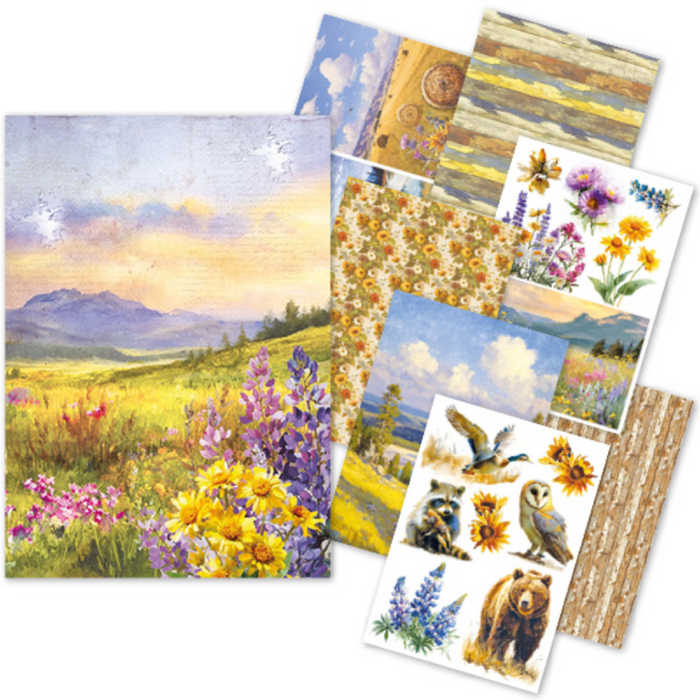 Ciao Bella Yellowstone A5 Mixed Rice Paper 8pc
