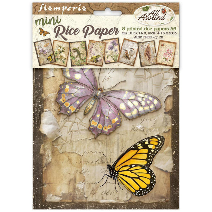 Stamperia Paper All Around A6 Rice Paper Pack