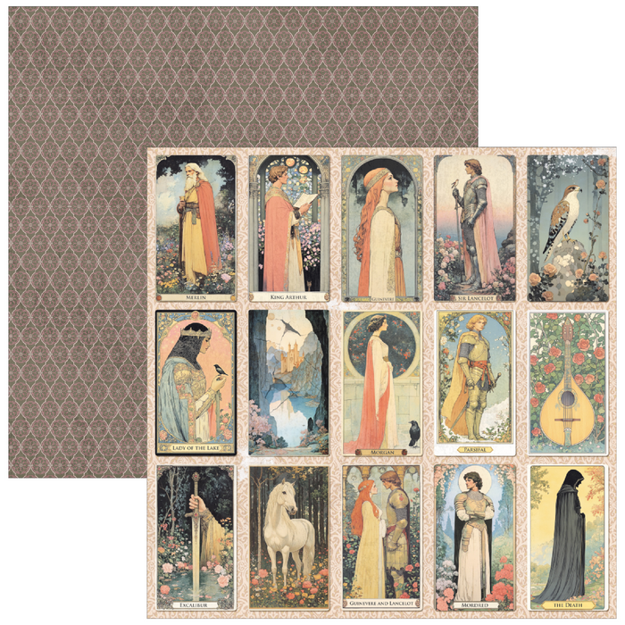 Ciao Bella Paper Courtly Love 8" x 8" Scrapbooking Paper Set