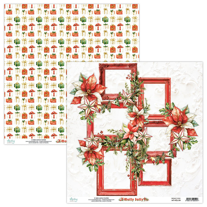 Mintay Holly Jolly 12" x"12 Scrapbooking Paper Set