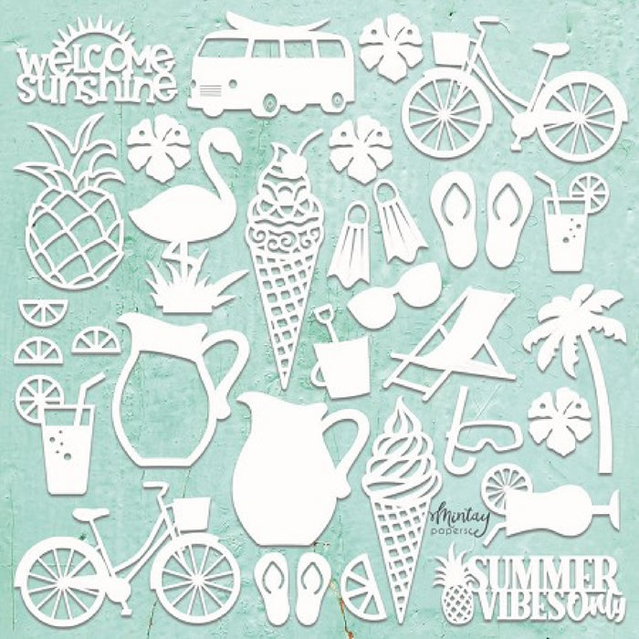 Mintay Chippies Summer Set Chipboard